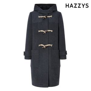 헤지스레이디스  (HSCO5D105) 더플 롱 코트 차콜그레이