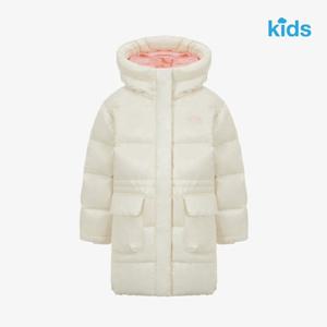 [노스페이스키즈] (NC1DR58T_아이보리) 걸즈 레이나 다운 코트 (RDS)   NKUS