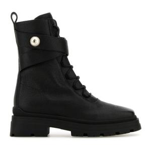 지미추 NOEMI 45 그레인 가죽 컴뱃 부츠 NOEMI45GNL BLACK