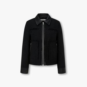 [보브]레더 패치 트위드 자켓(7156110001)SW