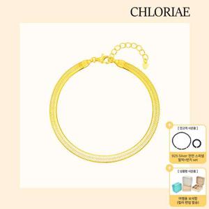 [방송에서만] 클로리에 실버925 스네이크 팔찌 + 925 Silver 천연 스피넬 팔찌 + 반지 SET