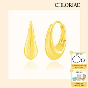 [방송에서만] 클로리에 실버925 원터치 물방울 귀걸이 + 925 Silver 천연 스피넬 팔찌 + 반지 SET