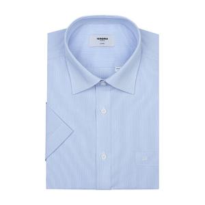 [레노마(셔츠)]레노마셔츠 반팔 플레인 스트레치 핀 스트라이프 RZUSG0-051-BU