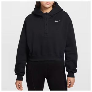 나이키 국내매장판 PHOENIX 오버핏 플리스 크롭 여성 후드티 IF0259-010