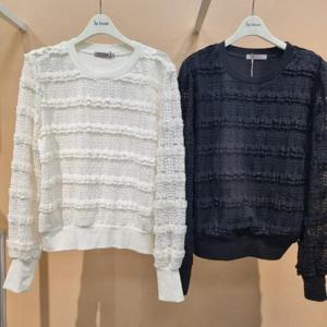 라티움 HC34 봄간절기프릴캉캉라운드짧은티셔츠 T2613Ts03