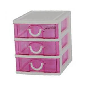 니드코 해피서랍장3단 플라스틱 미니서 W