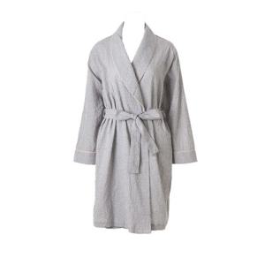 와코루 여성가운 면 선염 잔체크 로브가운 (WRB2513W)