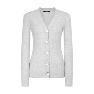 질스튜어트 뉴욕 여성 25SS 그레이 멜란지 코튼혼방 가디건 WJSW5B778G1