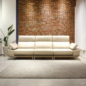 사트바 프라임 통가죽 슬라이딩 4인소파