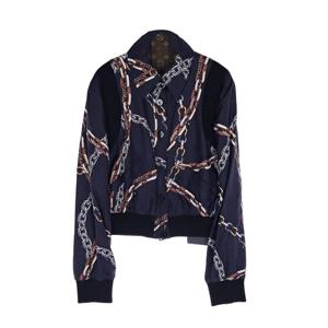 [엘러브] 새상품 루이비통 리버시블 버튼업 봄버 자켓 36 네이비/멀티컬러 6ET0131