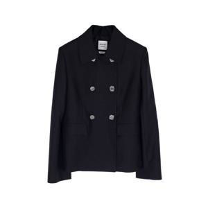 [엘러브] 새상품 에르메스 25FW 실크 트윌 피코트 36 블랙 6HA0049