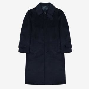 [지이크]F/W 네이비 핸드메이드 울 캐시미어 블렌디드 발마칸 롱코트 PHH0062