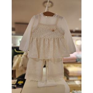 밍크뮤ch 크로셰뷔스티에SET티셔츠팬츠(백일돌어린이집유치원등원룩) (36115330050)