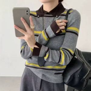 [드넬]에델줄배색니트DWK54219A