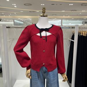 [밸리걸] 플라워 버튼 니트 117649