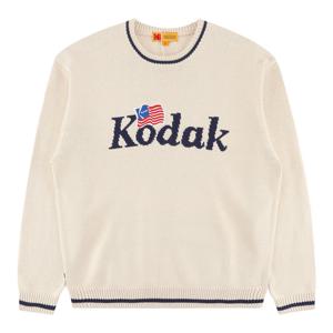 코닥 골드모먼트 로고 포인트 니트 K6123LKT12IVR