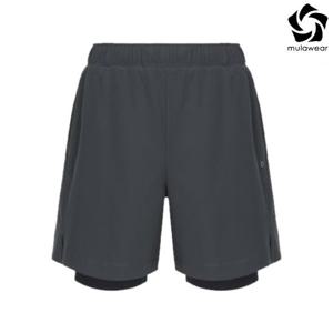 뮬라웨어 남성 맨즈 올데이 투인원 레깅스 쇼츠 AMNFLG301-DGY-YDG