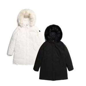 [내셔널지오그래픽 (행사)]여성 왈러스 퍼 트리밍 롱기장 구스 다운 점퍼 N224WDW150