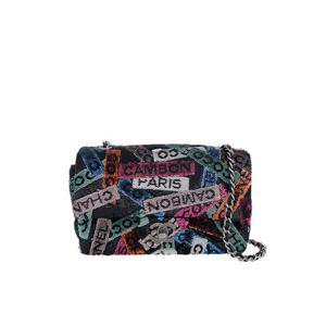 [엘러브] 샤넬 깜봉 스팽글 뉴미니 블랙/멀티컬러 은장 6ET0199