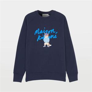 메종키츠네 로고 프린트 남녀공용 스웨트셔츠 SP1111M00301 P480