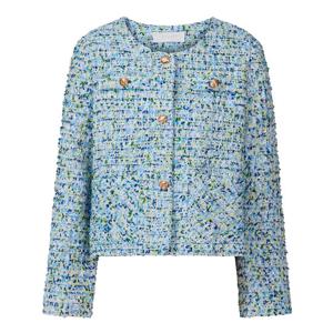 [포커스]샤이닝 골드 버튼 트위드 자켓 PBINF6S1JK1001