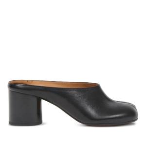 메종마르지엘라 타비 60 나파 가죽 라운드 토 뮬 S58WP0302 P37