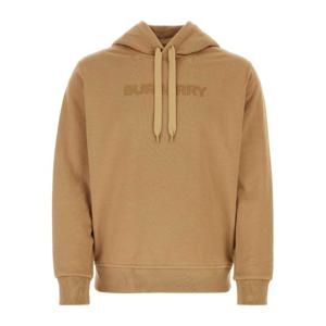 버버리 로고 자수 비스킷 코튼 후드 티셔츠 8083393 A1420