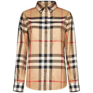 (명품) 버버리 체커드 코튼 셔츠 체크 8071340