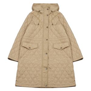 (명품) 버버리 여성 퀼팅 후드 코트 8110323