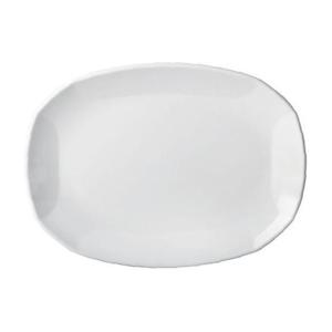 미색 사각타원 12타 반찬 그릇 김치 제육볶음 접시