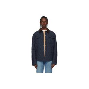 폴로 랄프로렌 재킷 네이비 더 비튼 퀼팅 셔킷 재킷 252213M180005