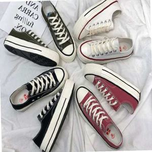 여성 통굽 캔버스화 키높이 스니커즈 여자운동화 단화