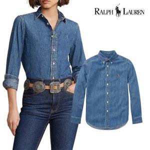 폴로 랄프로렌 보이즈 샴브레이 데님셔츠