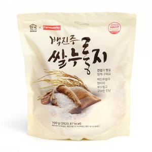 현미가 들어간 국산 100% 백진주쌀 누룽지 700g
