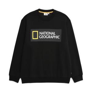 내셔널지오그래픽 N231USW920 아라얀 빅 로고 맨투맨 BLACK