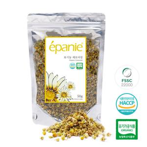 에빠니 유기농 허브티 캐모마일차 리필팩 50g 잎차