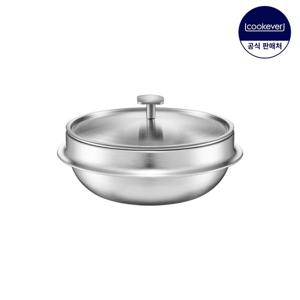 쿡에버 옹골진 인덕션 통3중 스텐 전골뚝배기 16cm