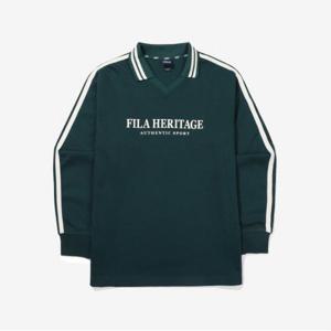 [FILA] TAG가79,000원 뉴헤리티지 카라맨투맨(FE2POF6102X_DGR)