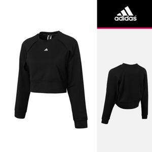 아디다스 우먼스 파워커버업 스웨트셔츠(IM2692) 크롭