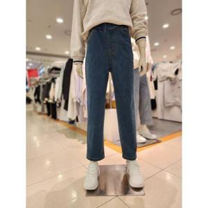 소이 주니어 세이브존01 겨울 공용 테이퍼드 밴딩 기모 블루진 23w0211