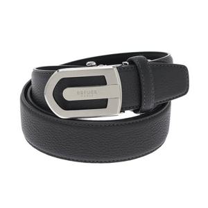 [에스티듀퐁(셔츠)]블랙 니켈 사틴 버클 자동 벨트 TE4SMBTAB101TBK