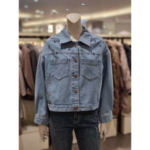 [트리아나][트리아나] 소고 비즈장식 오버핏청자켓AJ1GA09 (P003