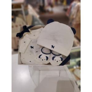 [블루독베이비]NY도기B.I배내우주복세트양말세트441700010301103 24SS 출산 신생아 선물세트