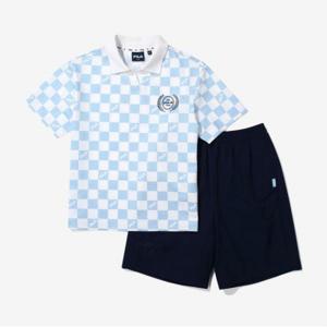 [휠라키즈] 체커보드 카라티 셋업 (FK2FSG2205M_SBU)