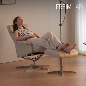 [무케] 프레임랩 더블린 1인 반자동 리클라이너_아이보리