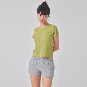 T-SHAPED PINTUCK LINEN T-SHIRT_T416TP117(MO)