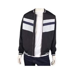 [카이아크만] 스트라이프 배색 집업 점퍼(KPBJP176M0_BK)