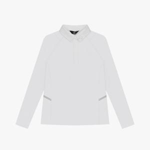 드루 여성 절개변형 폴리 긴팔 티셔츠 DF41LT03_WHITE