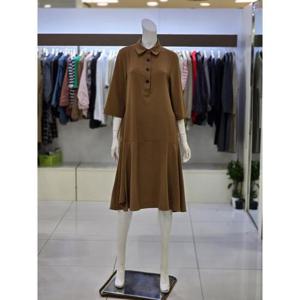 소고 트리아나 세이브존07 소고 트리아나 여성 카라넥 7부소매 A라인 원피스 AJ3PA01