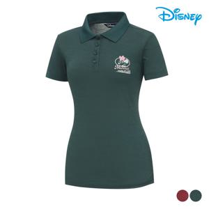 [디즈니골프] 여성 캐릭터 심플 반팔 카라 티셔츠 DO2LTSR90